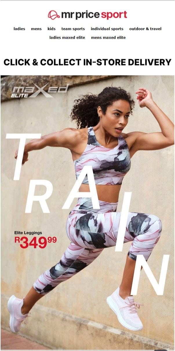 Mr Price Sport : Smash Those Fitness Goals With Maxed Elite (Request Valid  Date From Retailer) — m.