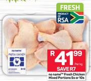 No Name Fresh Chicken Mixed Portions 5's Or 10's-Per Kg