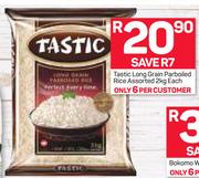 Tastic Long Grain Perboiled Rice-2kg Each
