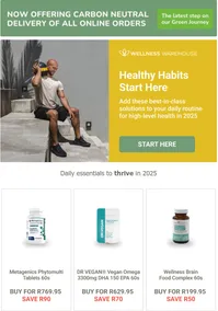 Wellness Warehouse : Healthy Habits Start Here (Request Valid Date From Retailer)