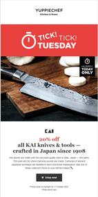 Yuppiechef : 20% Off All KAI Knives & Tools (17 October - 18 October 2023)
