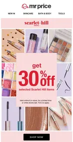 Mr Price : Get 30% Off (Request Valid Date From Retailer)