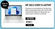HP 20C2 Core i3 Laptop