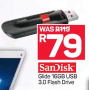 Sandisk Glide 16GB USB 3.0 Flash Drive