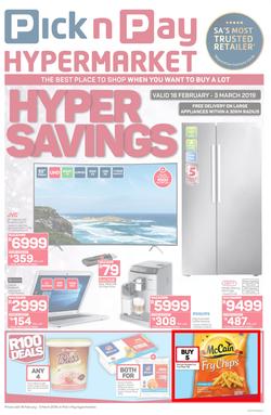 Pick n Pay Hyper : Savings (18 Feb - 03 Mar 2019), page 1