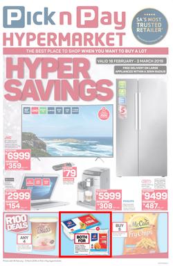 Pick n Pay Hyper : Savings (18 Feb - 03 Mar 2019), page 1