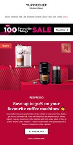 Yuppiechef : Save Up To 30% On Your Favourite Coffee Machines (Request Valid Date From Retailer)