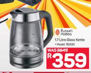 Russell Hobbs 1.7Ltr Glass Kettle 16000
