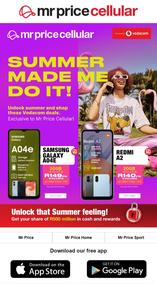Mr Price Cellular : Summer Made Me Do It (Request Valid Date From Retailer)