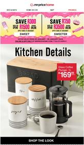 Mr Price Home : Kitchen Details (Request Valid Date From Retailer)