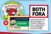 Lancewood Gouda, White Cheddar Or Cheddar 900g And The Laughing Cow Cheese Wedges 120g-Both For