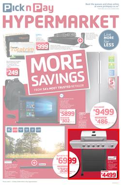 Pick n Pay Hyper : More Savings (07 May - 20 May 2018), page 1