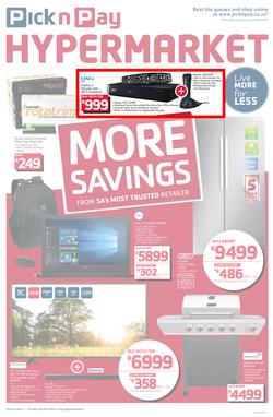 Pick n Pay Hyper : More Savings (07 May - 20 May 2018), page 1