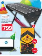 Megamaster 700 Barrel Braai With A Free Charka Briketts-5Kg