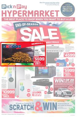 Pick n Pay Hyper : End-Of-Season Sale  (06 Aug - 19 Aug 2018), page 1
