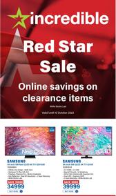 Incredible Connection : Red Star Sale (15 September - 10 October 2023)
