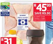 No Name Fresh Chicken 4 Thighs & 4 Drumsticks-Per Kg
