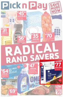 Pick n Pay Eastern Cape : Radical Rand Savers (19 Sep - 24 Sep 2017), page 1