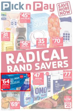 Pick n Pay Eastern Cape : Radical Rand Savers (19 Sep - 24 Sep 2017), page 1
