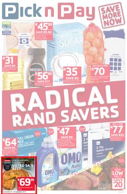 Pick n Pay Eastern Cape : Radical Rand Savers (19 Sep - 24 Sep 2017), page 1