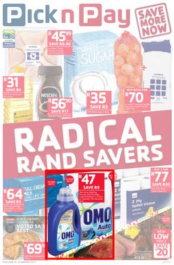 Pick n Pay Eastern Cape : Radical Rand Savers (19 Sep - 24 Sep 2017), page 1