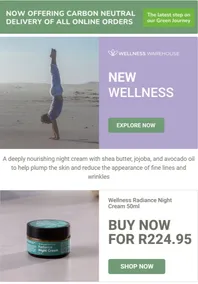 Wellness Warehouse : New Wellness (Request Valid Date From Retailer)