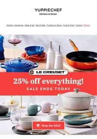 Yuppiechef : 25% Off Everything (Request Valid Date From Retailer)