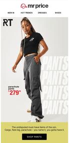 Mr Price : Ladies Pants (Request Valid Date From Retailer)