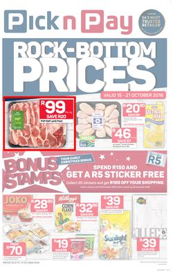 Pick n Pay Eastern Cape : Rock-Bottom (15 Oct - 21 Oct 2018), page 1
