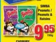 Simba Peanuts/Peanuts & Raisins-150gm