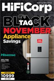HiFi Corp : Black Tag November Appliance Savings (02 November - 12 November 2023)