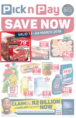 Pick n Pay KZN : Save Now (18 Mar - 24 Mar 2019), page 1