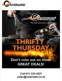Caterweb : Thrifty Thursday (23 May - 24 May 2024)