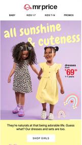 Mr Price : All Sunshine & Cuteness (Request Valid Date From Retailer)