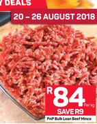 PnP Bulk Lean Beef Mince-Per Kg