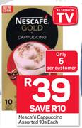 Nescafe Cappuccino Assorted-10s Each