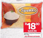 Spekko Long Grain Parboiled Rice-2Kg