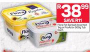 Flora Fat Spread 1Kg Or Pro Active Tub 500g-Each