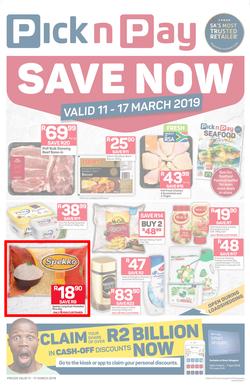 Pick n Pay KZN : Save Now (11 Mar - 17 Mar 2019), page 1