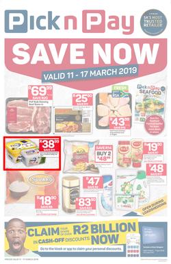 Pick n Pay KZN : Save Now (11 Mar - 17 Mar 2019), page 1