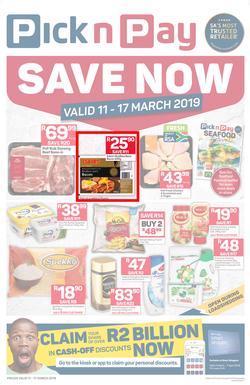Pick n Pay KZN : Save Now (11 Mar - 17 Mar 2019), page 1
