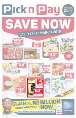 Pick n Pay KZN : Save Now (11 Mar - 17 Mar 2019), page 1