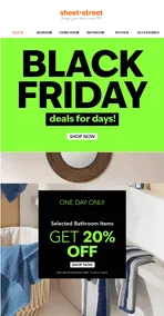 Sheet Street : Black Friday Deals For Days (Request Valid Date From Retailer)