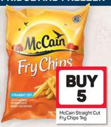 McCain Straight Cut Fry Chips-5 x 1Kg