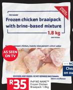 PnP No Name Frozen Chicken Braaipack-1.8kg