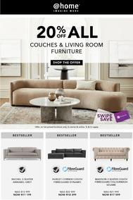 @Home : 20% Off All Couches & Living Room Furniture (Request Valid Date From Retailer)