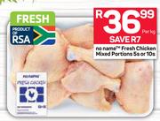 No Name Fresh Chicken Mixed Portions 5's Or 10's-Per kg