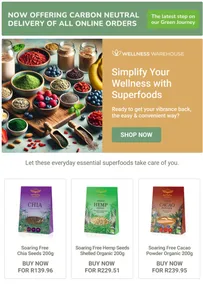 Wellness Warehouse : Simplify Your Wellness With Superfoods (Request Valid Date From Retailer)