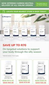 Wellness Warehouse : Save Up To R70 On Metagenics (Request Valid Date From Retailer)