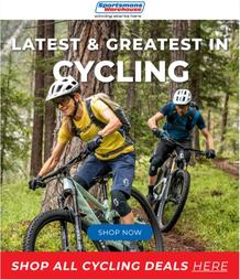 Sportsmans Warehouse : Latest & Greatest In Cycling (Request Valid Date From Retailer)